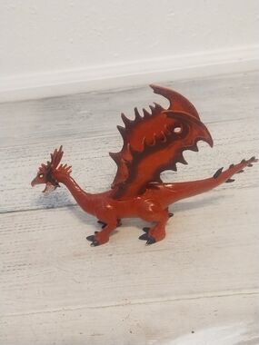 DragonVintage SDE 9" Winged Red Dragon Mythical Fantasy Animal Creature PVC Figu